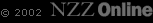 Frontseite NZZ Online (Neue Z? Zeitung)